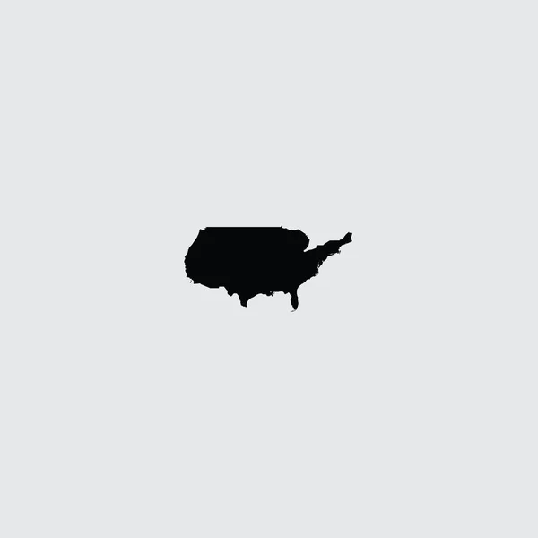 Illustrerad Country Shape of United States of America — Stock vektor