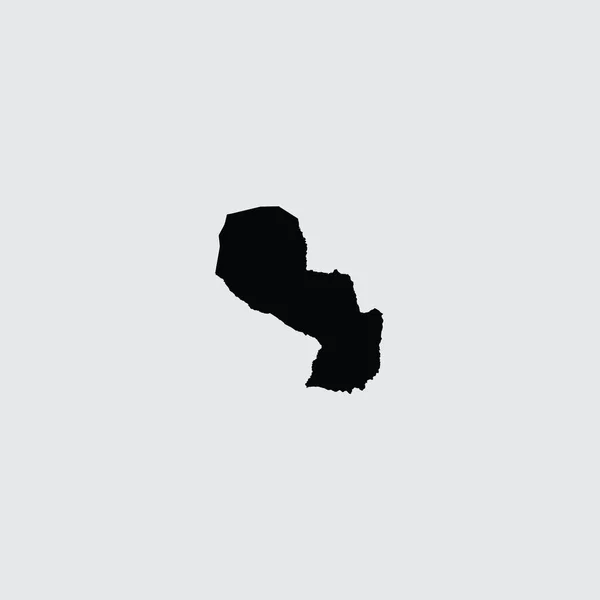 Εικονογραφημένο σχήμα χώρας της Παραγουάης — Διανυσματικό Αρχείο