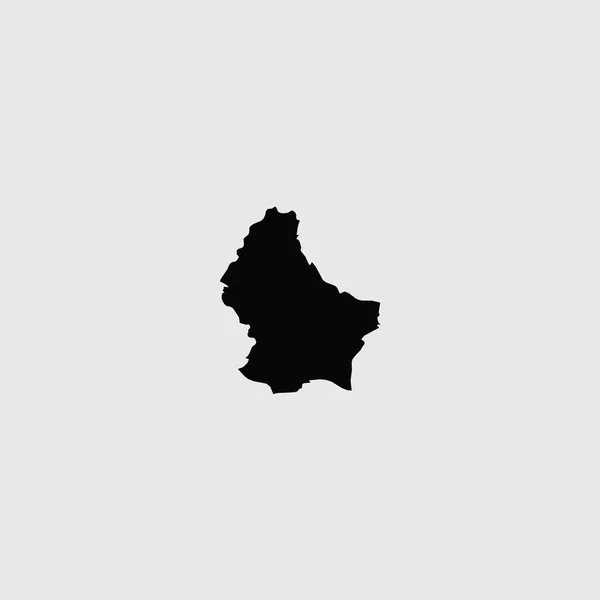 Ilustrowany kształt kraju Luksemburga — Wektor stockowy