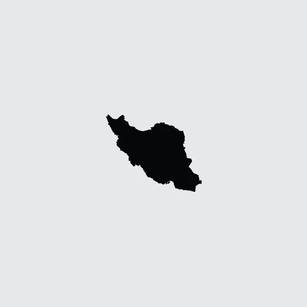 Forma de país ilustrada de Irán — Vector de stock