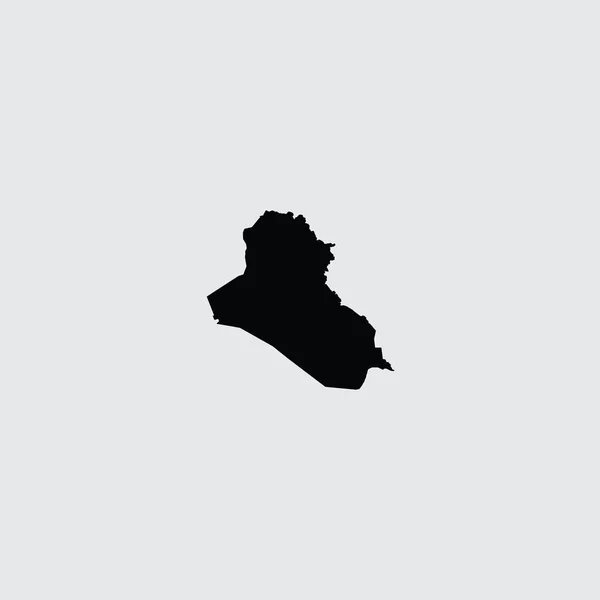 País ilustrado Forma do Iraque —  Vetores de Stock