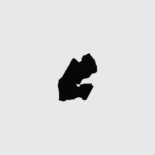 Иллюстрированная форма страны Джибути — стоковый вектор
