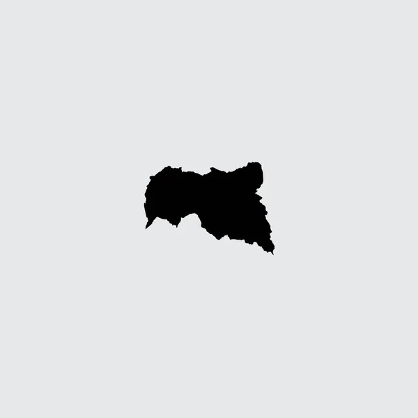 Illustrierte Landesform der Zentralafrikanischen Republik — Stockvektor