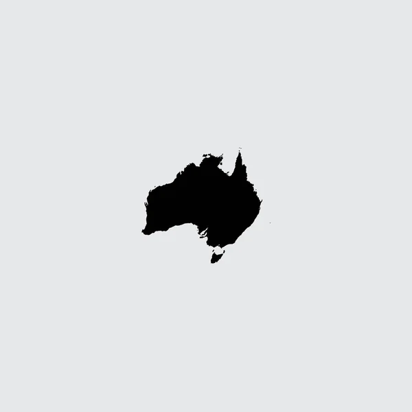 Forma de país ilustrada de Australia — Vector de stock