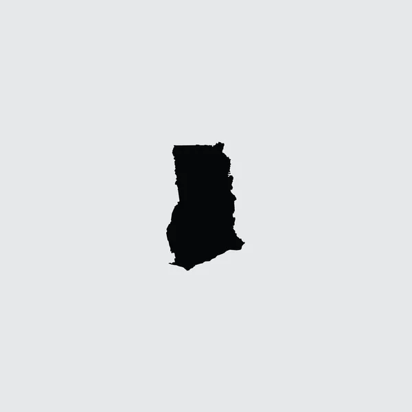 Forme illustrée du Ghana — Image vectorielle