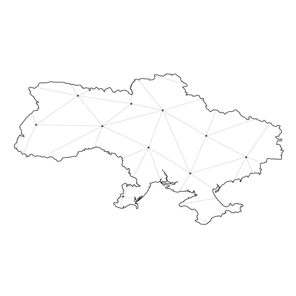País forma ilustração da Ucrânia — Vetor de Stock