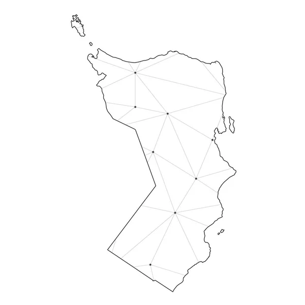 Forma del paese Illustrazione dell'Oman — Vettoriale Stock