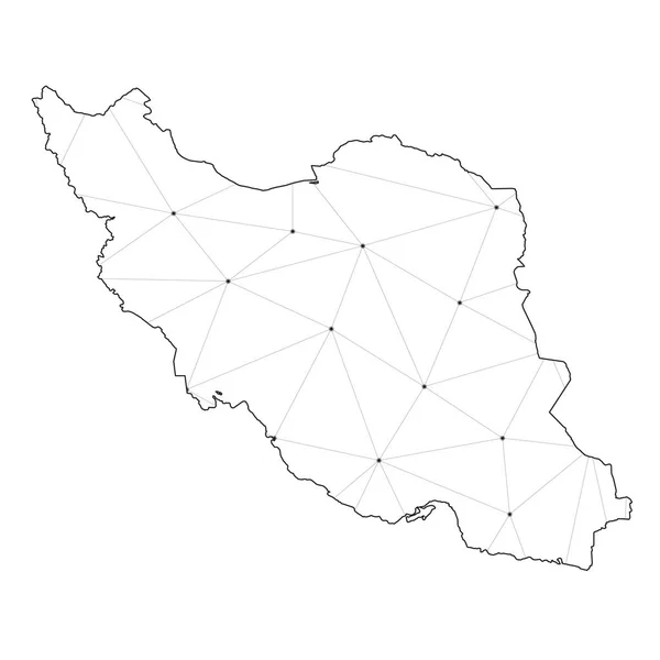 Länderform Illustration von iran — Stockvektor