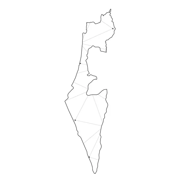 Країна форма ілюстрація Ізраїлю — стоковий вектор