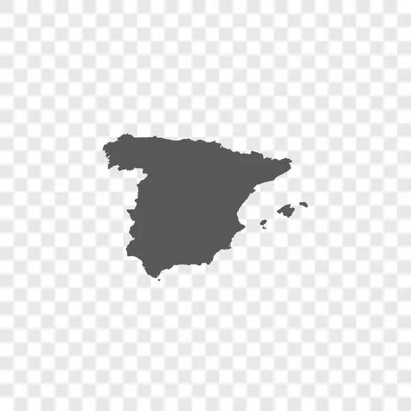 Ilustración de España en forma de país — Vector de stock