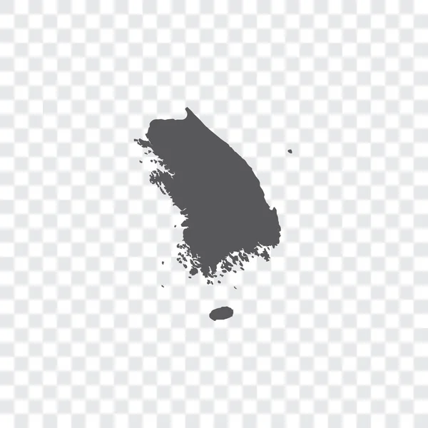 Illustration en forme de pays de la Corée du Sud — Image vectorielle