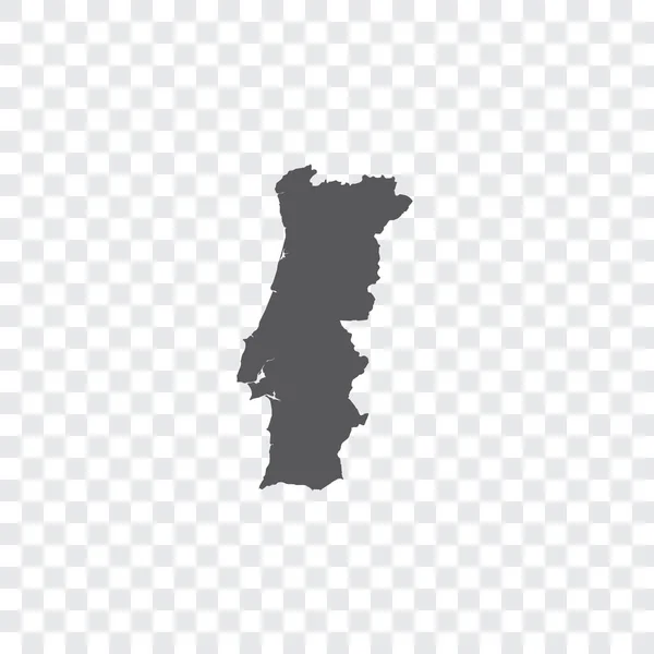 Illustration en forme de pays du Portugal — Image vectorielle