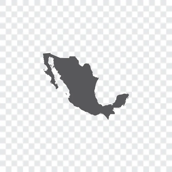Ilustración de México en forma de país — Vector de stock