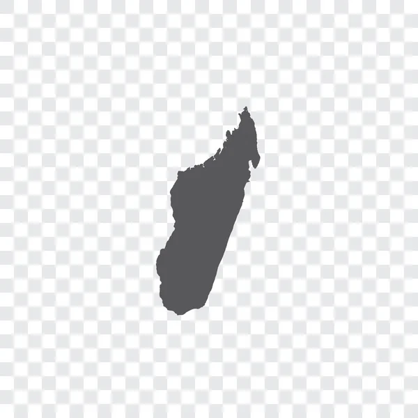 Illustration en forme de pays de Madagascar — Image vectorielle