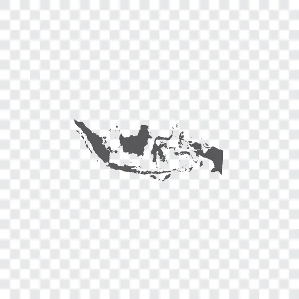 Land vorm illustratie van Indonesië — Stockvector