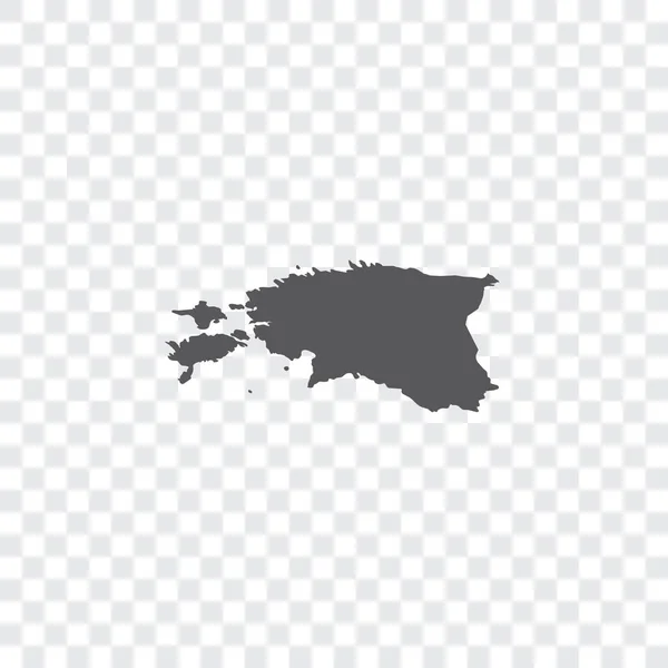 Land form illustration av Estland — Stock vektor