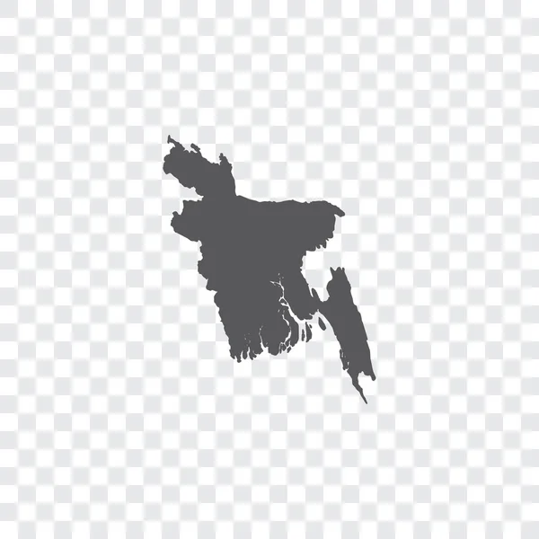 Illustration de la forme du pays du Bangladesh — Image vectorielle