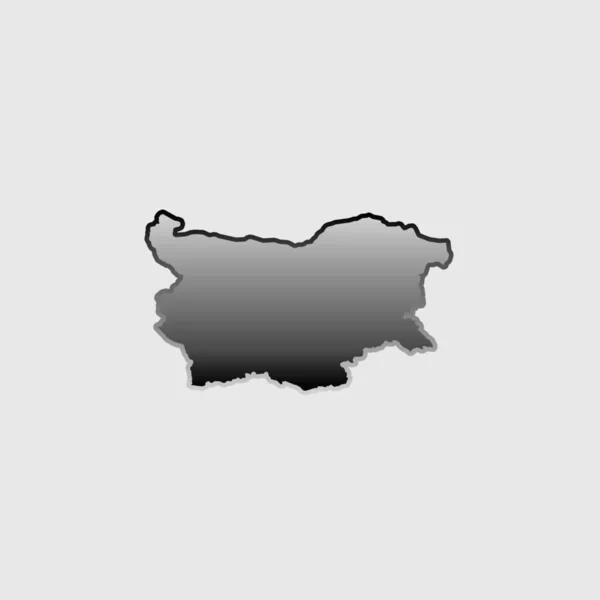 Land Shape illustration av Bulgarien — Stock vektor