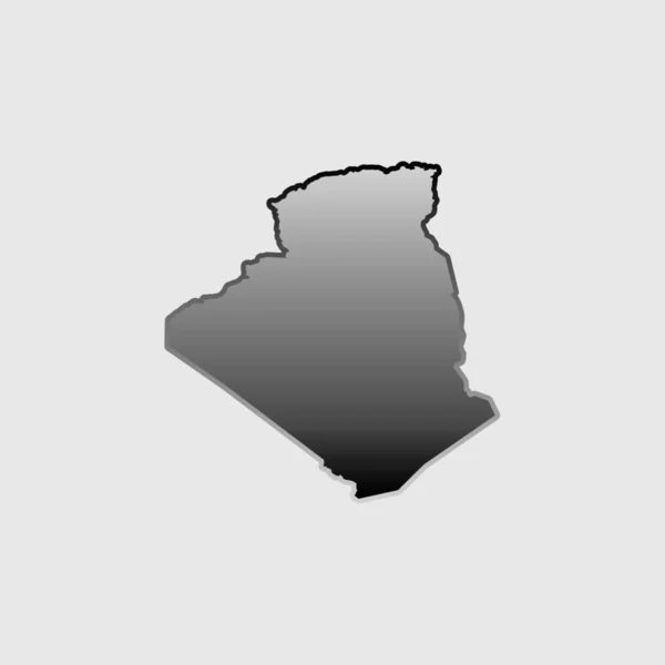 Σχήμα χώρας απεικόνιση της Αλγερίας — Διανυσματικό Αρχείο