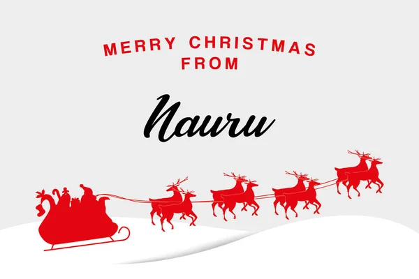 Illustrazione di Natale da Nauru — Vettoriale Stock