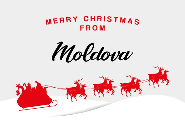 Boże Narodzenie ilustracja z Mołdawii — Wektor stockowy