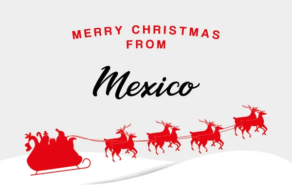 Ilustração de Natal do México —  Vetores de Stock