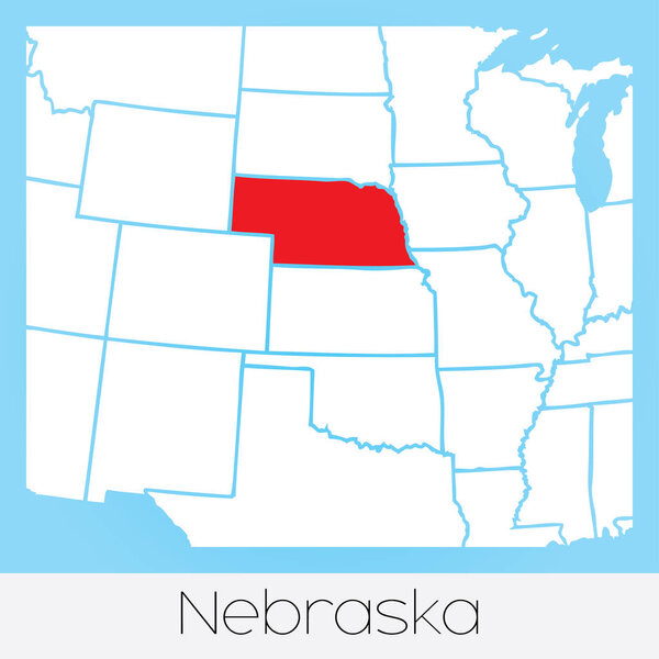 Соединенные Штаты Америки иллюстрации с выбранным государством
