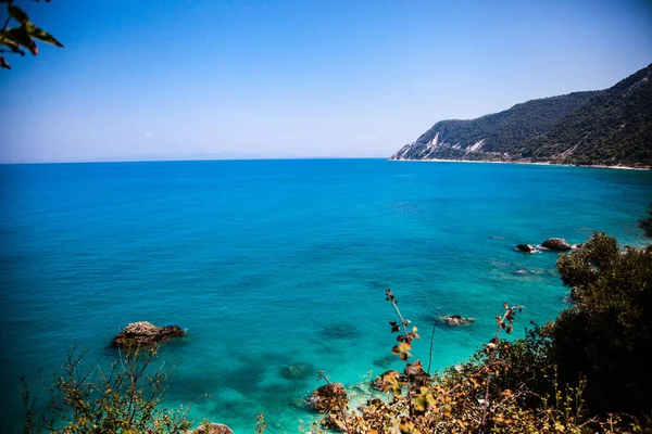 Paisagens Paradisíacas Puro Mar Azul — Fotografia de Stock