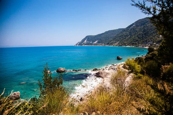 Paisagens Paradisíacas Puro Mar Azul — Fotografia de Stock