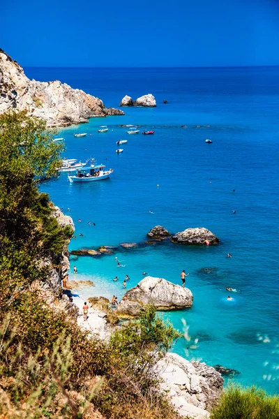 Paisagens Paradisíacas Puro Mar Azul — Fotografia de Stock