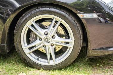 Bedford, Bedfordshire, İngiltere Haziran 2 2019 Porsche Boxster.Selected odak parçası.