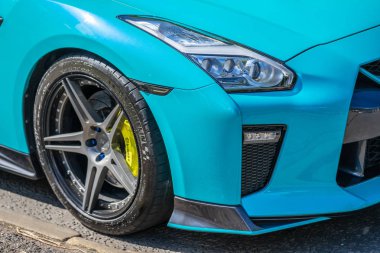 Bedford, Bedfordshire, İngiltere 2 Haziran 2019. Nissan Gtr parçası