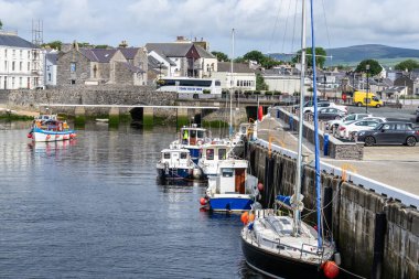 Castletown,Man Isle, Haziran 16, 2019. Castletown Limanı