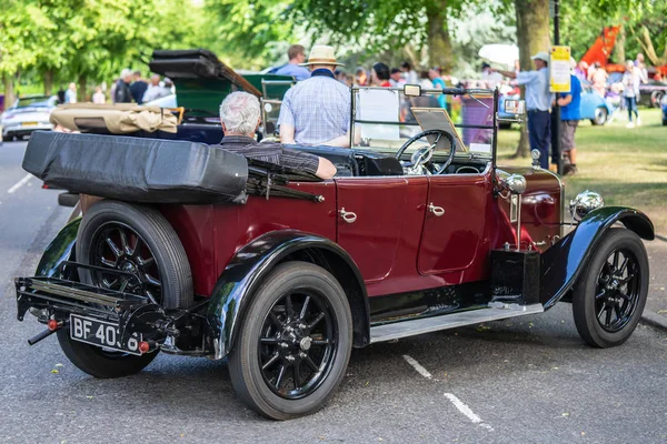 Bedford, Bedfordshire, Reino Unido 2 de junho de 2019. Fragmento do carro de Austin. Austin Motor Company Limited foi uma fabricante britânica de veículos a motor, fundada em 1905 por Herbert Austin — Fotografia de Stock