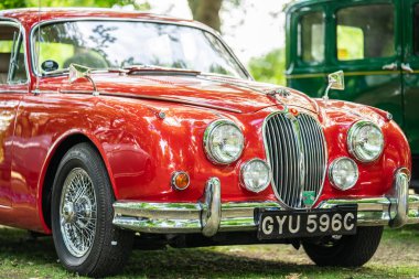 Bedford, Bedfordshire, İngiltere Haziran 2 2019 Jaguar Mark 2 veya Xk 150 Parçası