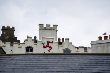 Port Erin,Man Isle, Haziran 16, 2019. Man Adası'nın güneybatısında bir sahil köyüdür. Daha önce turizm ticaretinin düşüş önce bir sahil beldesi oldu