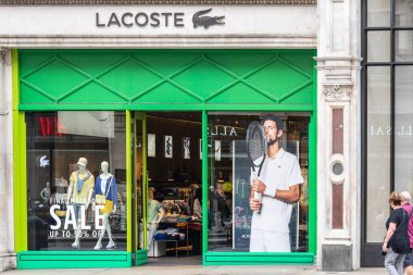 Londra, Ingiltere, 14 Temmuz 2019. Lacoste Regent Street, Mayfair Londra
