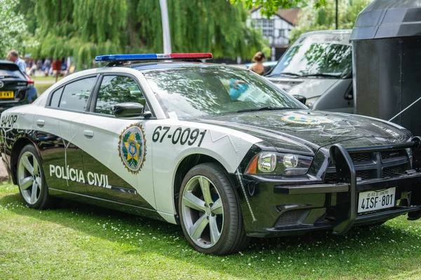 Bedford, Bedfordshire, Reino Unido 2 de junho de 2019. Festival de Motoring. Dodge carregador PPV polícia perseguição veículo — Fotografia de Stock