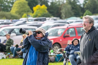 Old WARDEN, Bedfordshir, İngiltere, 6 Ekim 2019. Bir hava gösterisinde fotoğraf çekimi. Shuttleworth 'da Yarış Günü..