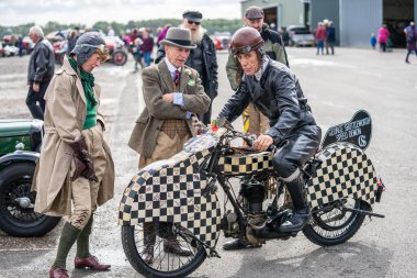 Eski Müdür, Bedfordshire, Uk, 6 Ekim 2019. George Shuttleworth, Speed Demon. Shuttleworth 'da Yarış Günü