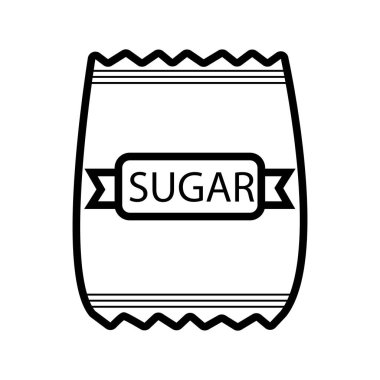 torba şeker kutsal kişilerin resmi, vektör çizim