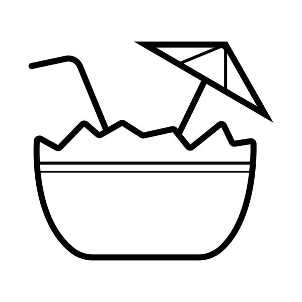 鸡尾酒的平面图标 矢量图 — 图库矢量图片