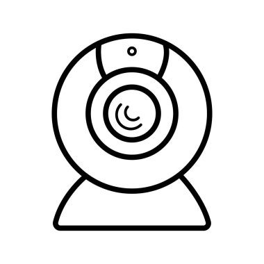 Web kamera simgesi, vektör çizim