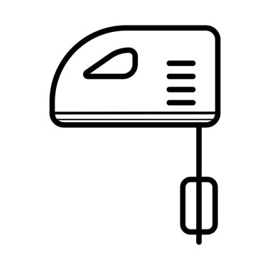 El mikseri satırı simgesi, vektör çizim