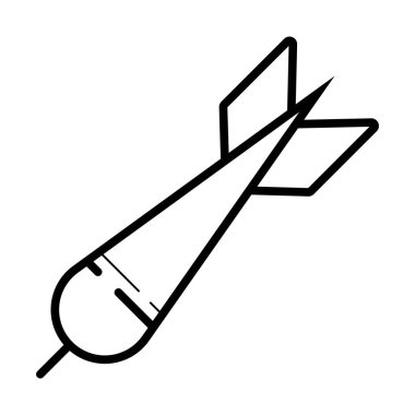 bomba düz simgesi, vektör illüstrasyonu