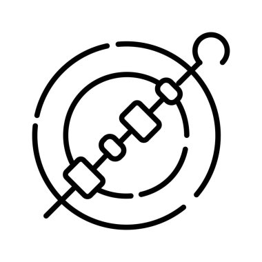 şiş kebap kutsal kişilerin resmi, vektör çizim