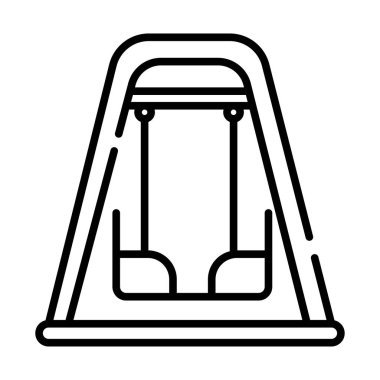 Koltuk simge salıncak, illüstrasyon vektör