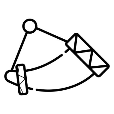 Viking boynuz kutsal kişilerin resmi, vektör çizim