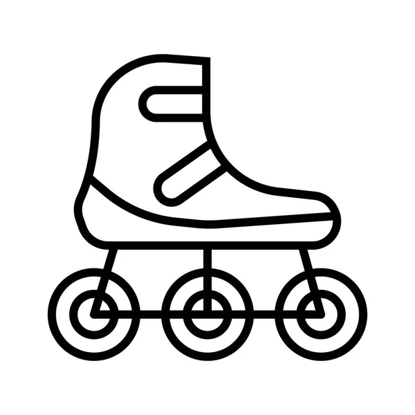 Rolschaatsenpictogram Vectorillustratie — Stockvector