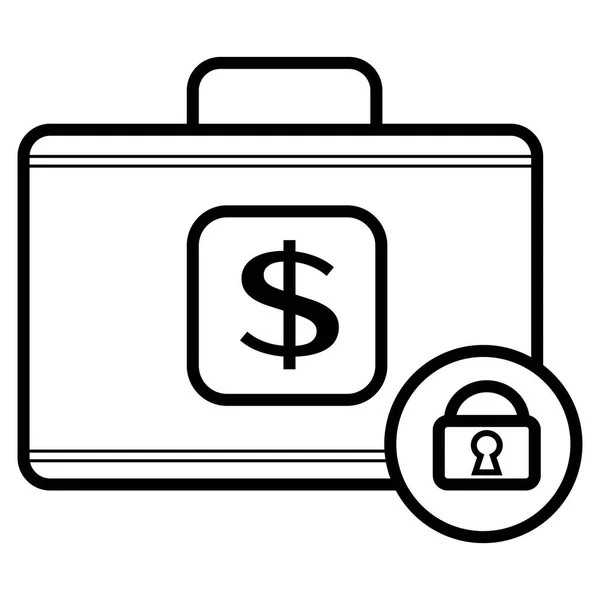 Cash Case Icon Vector Illustration — Stock Vector